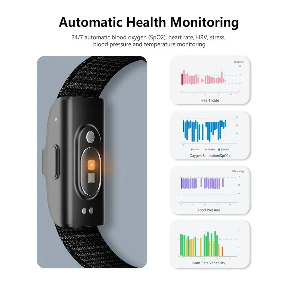 New Smart Health‎ Wristband Activity Fitness Tracker Multi-Sport Black Watch